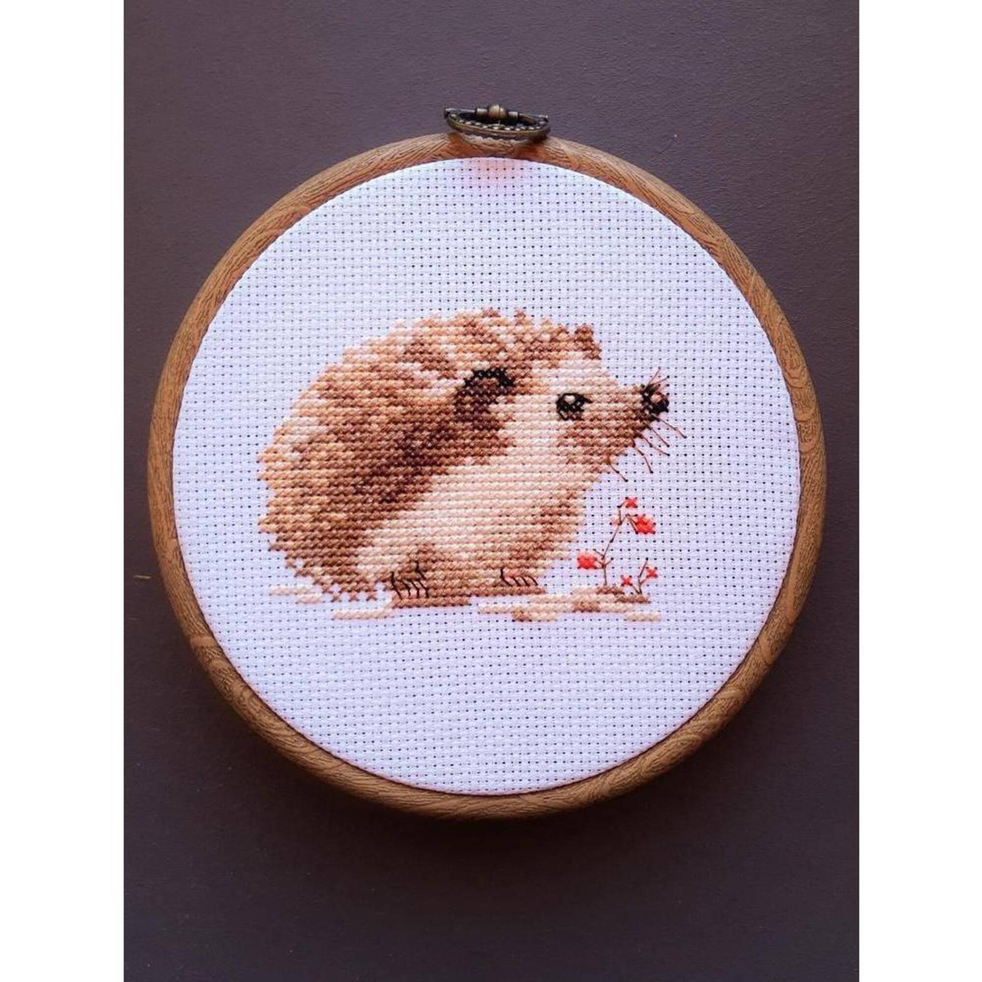 Alisa Hedgehog Cross Stitch Kit